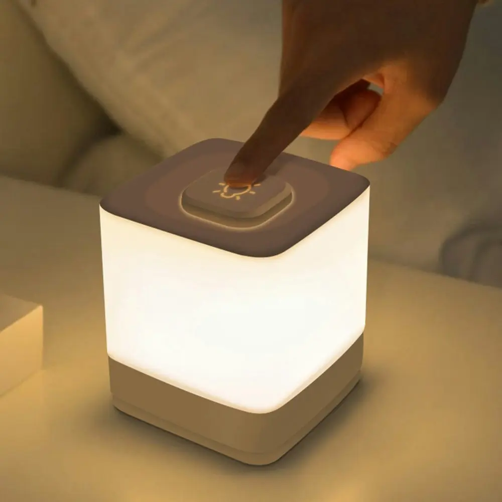 LED Night Light Charging Nightstand Light Table Touch Lamp Small Bedside Lamp - Home & Garden