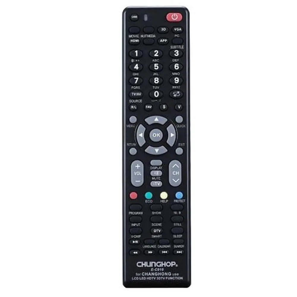 Chunghop Universal TV Remote Control Compatible with Changhong LCD Smart HD Plas - Electronics