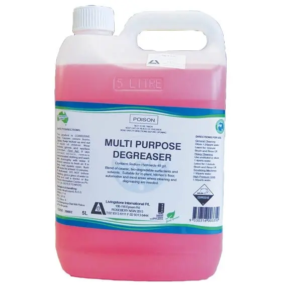 Livingstone Multipurpose Degreaser 5L Bottle - Commercial