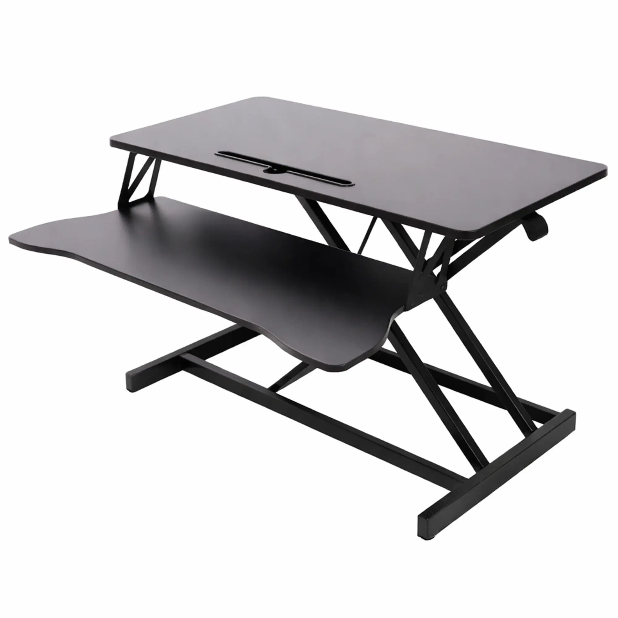Foret Height Adjustable Standing Desk Riser Computer Laptop Stand Up Gas Spring - Furniture