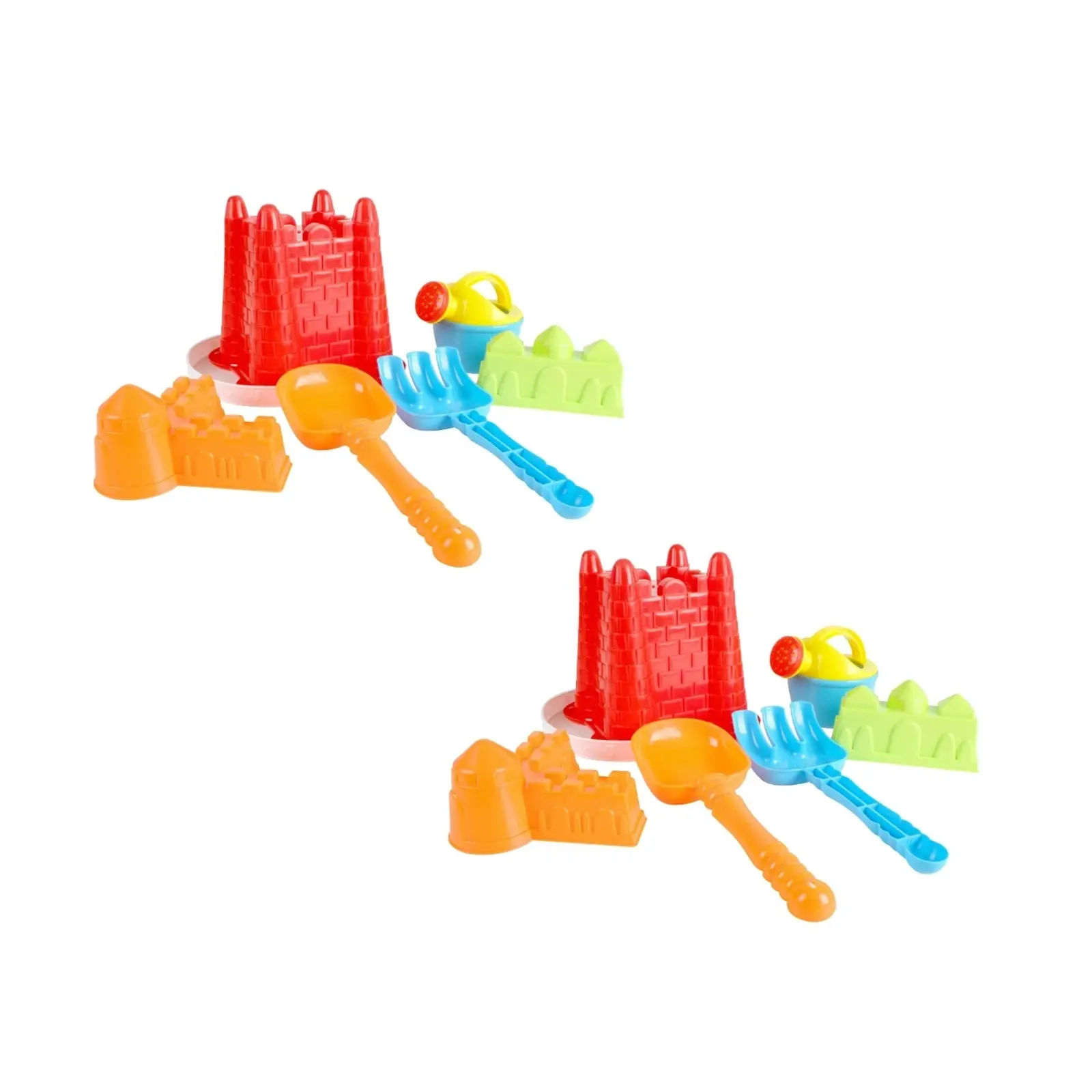 2x 6pcRazoo Beach Castle Bucket Playset Kids/Children Fun Toy Set 16x16cm 18m+ - Toys & Games