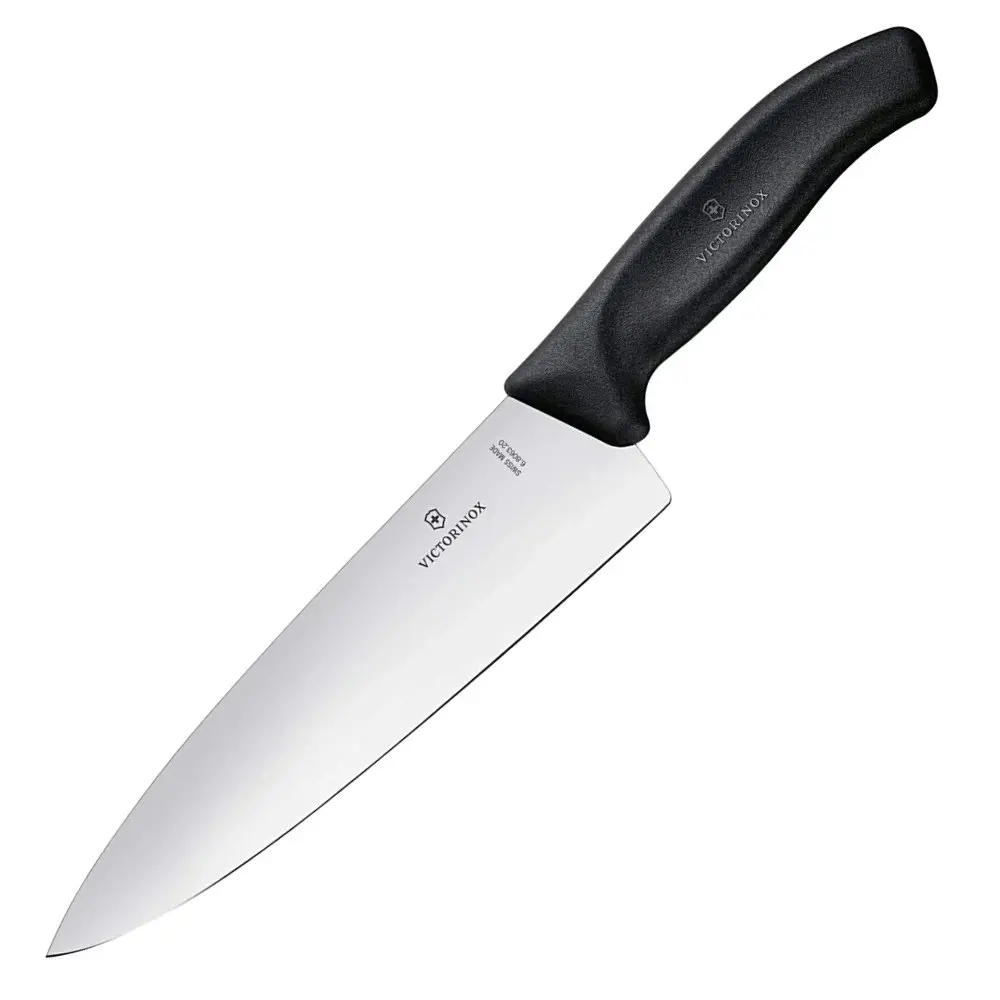 Victorinox Cooks Carving Extra Wide Blade 20cm Knife Fibrox Handle | 6.8063.20G - Home & Garden