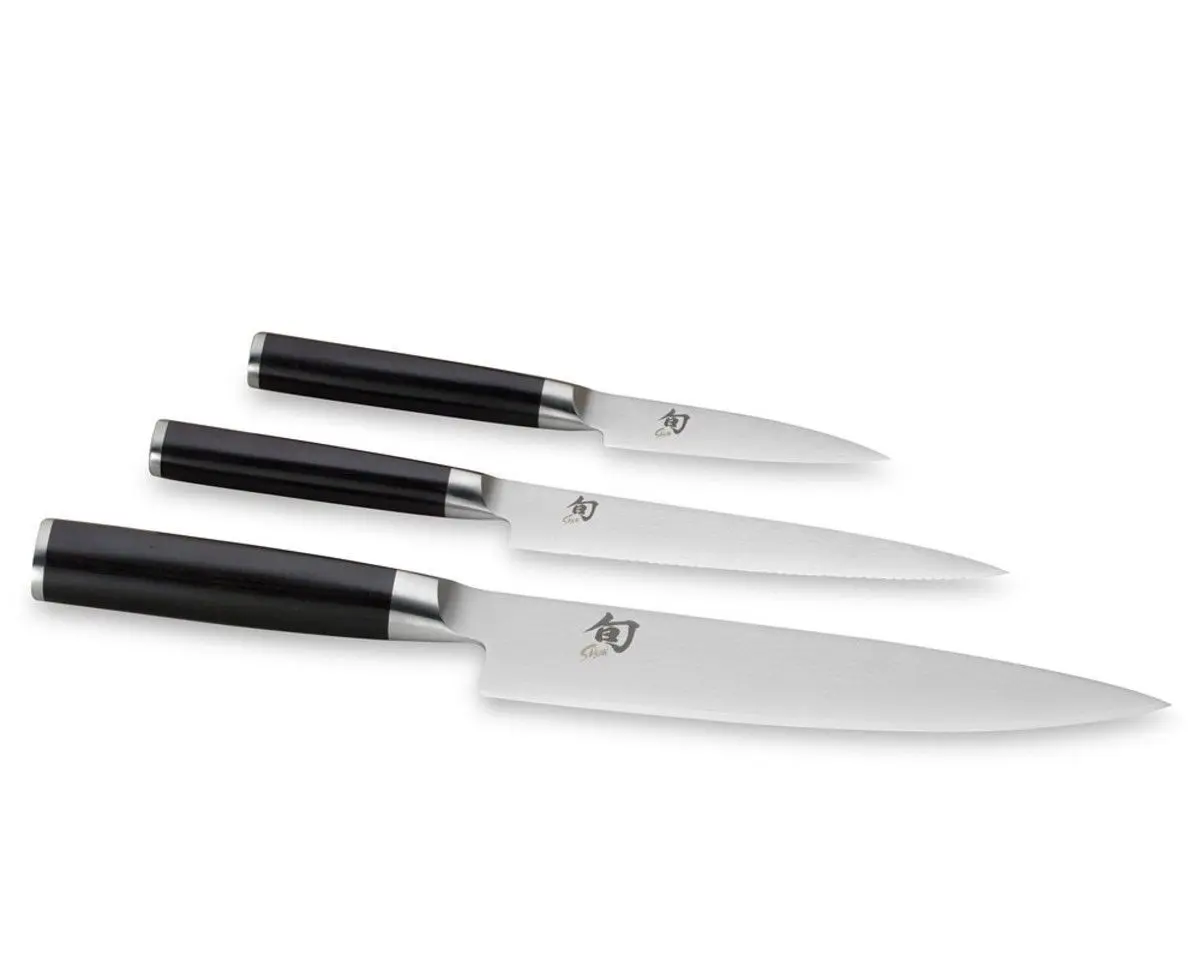 SHUN CLASSIC 3 PIECE KNIFE SET - GIFT BOXED