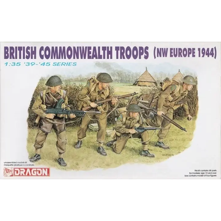 1/35 British Commonwealth Troops (NW Europe 1944) Plastic Model Kit - Hobbies