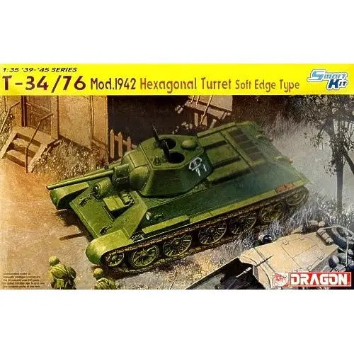 6424 1/35 T34/76 Mod.1942 Hexagonal Turret Plastic Model Kit - Hobbies