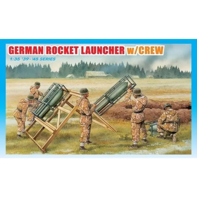 1/35 German Rocket Launcher with Crew Plastic Model Kit - Hobbies