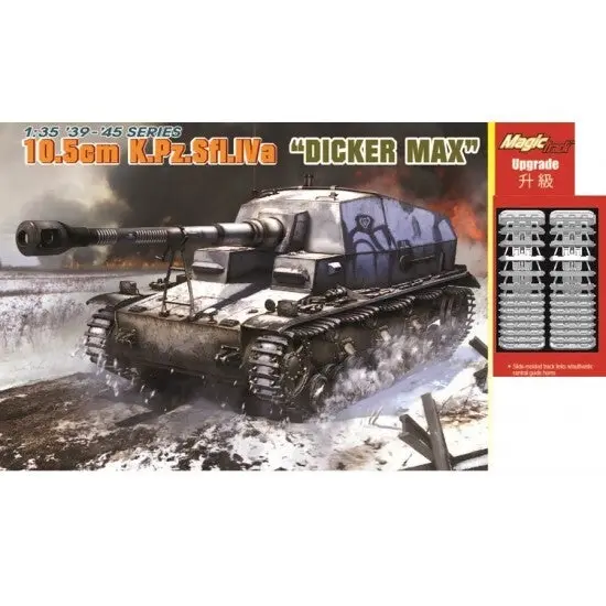1/35 10.5cm K.Pz.Sfl.Iva "Dicker Max" Plastic Model Kit - Hobbies