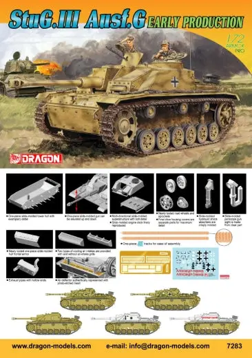 1/72 Stug.III Ausf.G Early Production Plastic Model Kit - Hobbies