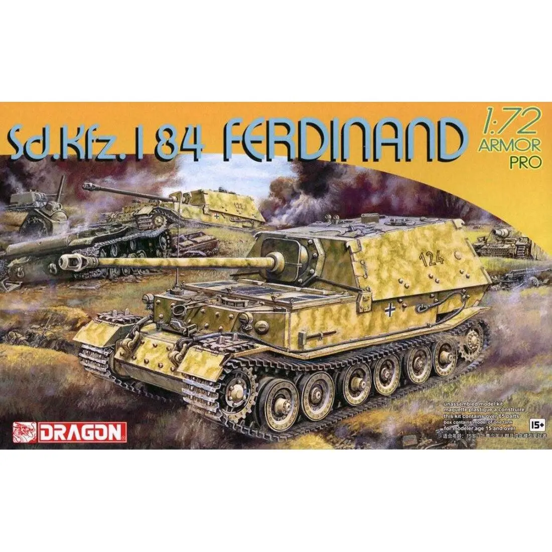 1/72 Sd.Kfz.184 Ferdinand Plastic Model Kit - Hobbies