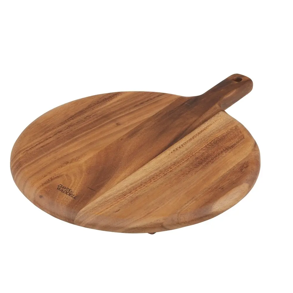 DAVIS & WADDELL ARDEN ACACIA WOOD ROUND PADDLE 50 x 42cm - Home & Garden
