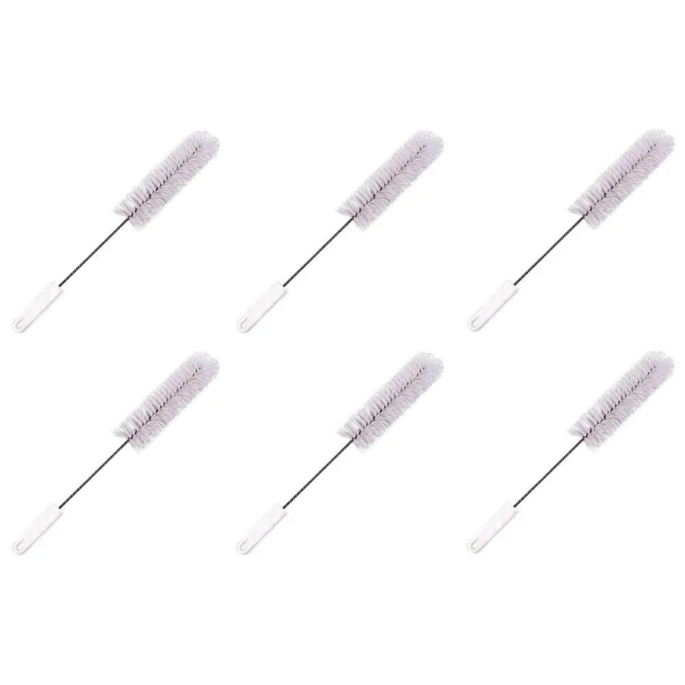 6x Appetito Small All Purpose Acrylic Bristles Bottle Brush White Home Cleaning - Home & Garden