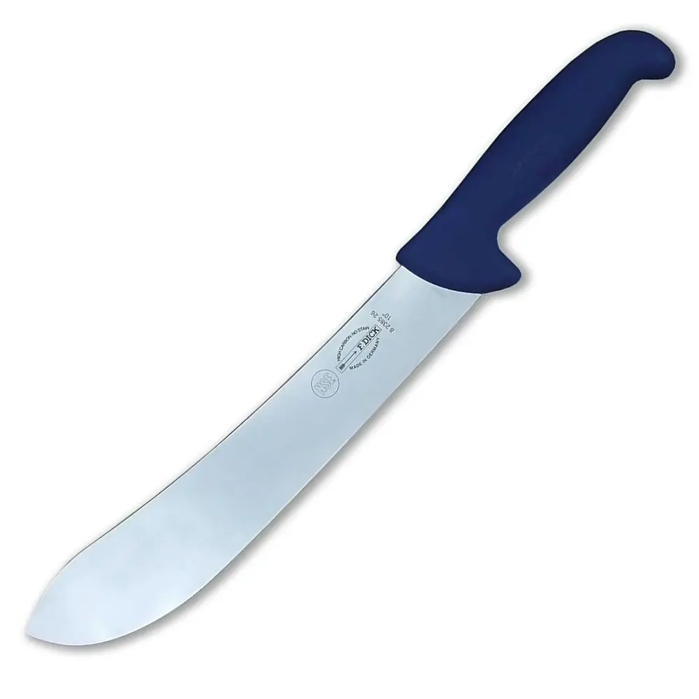 New F DICK Ergogrip 26cm Bullnose Butchers Knife 8238526 | Blue - Home & Garden