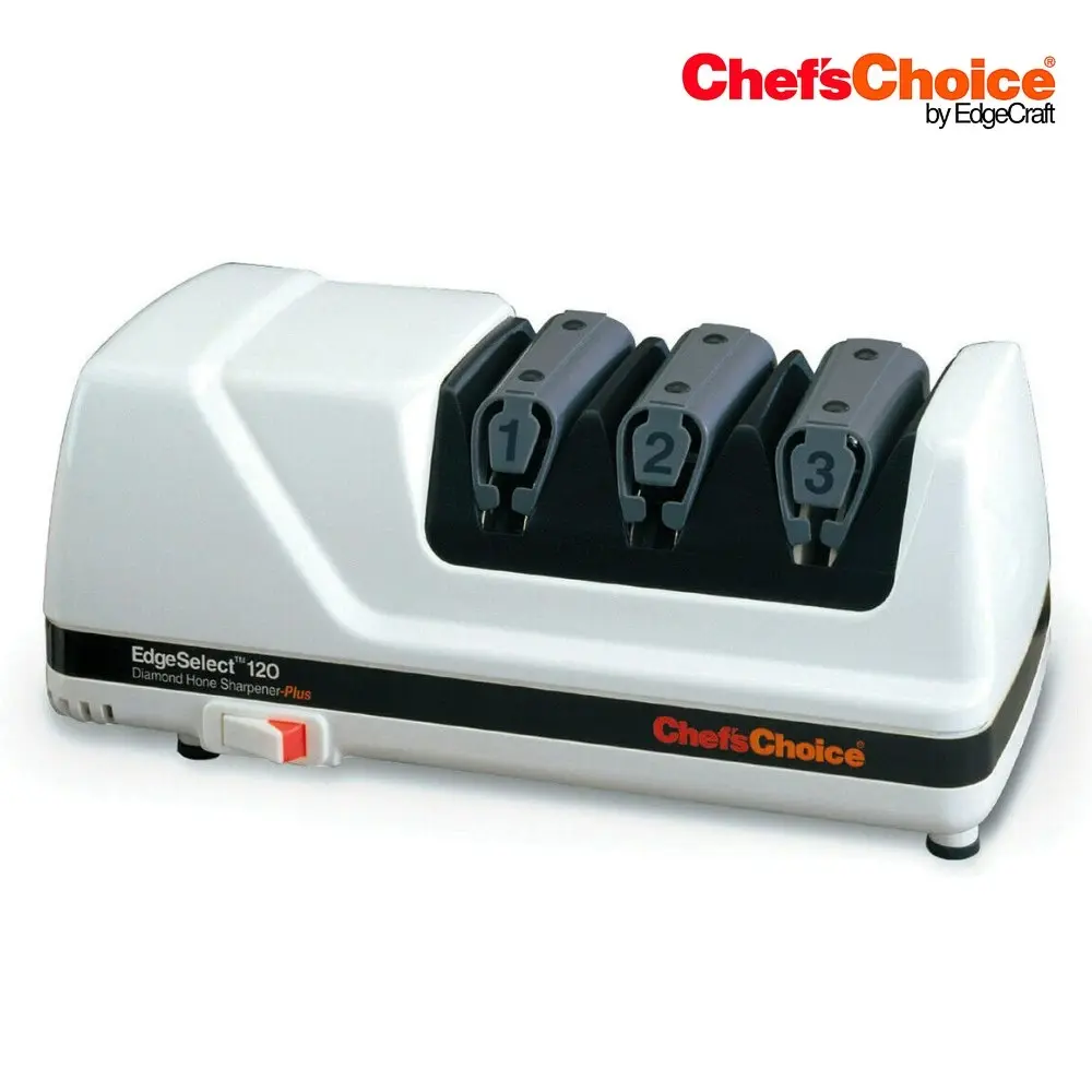 Chef’s Choice Pro 120 Edge Select Diamond Hone Electric Knife Sharpener White - Home & Garden
