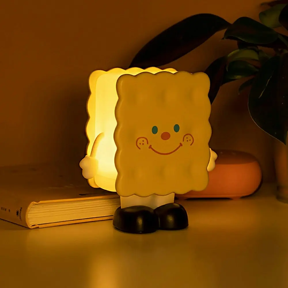 Cookies Night Light Bedroom Bedside Atmosphere Light USB Charging LED Light - Home & Garden