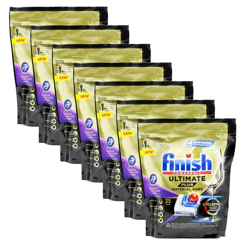245pc Finish Powerball Ultimate Plus Glass Material Care Dishwasher Tablets - Free Shipping Specials