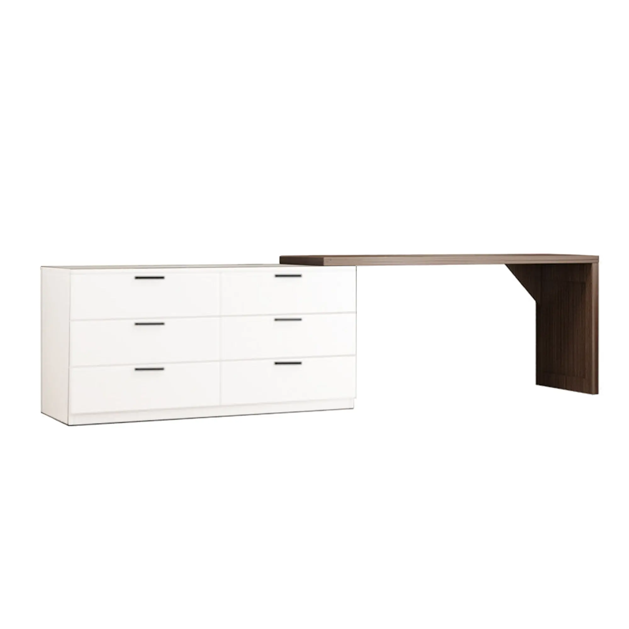 Foret Desk Organiser Extendable Office Desk Corner Vanity Dressing Table - Furniture