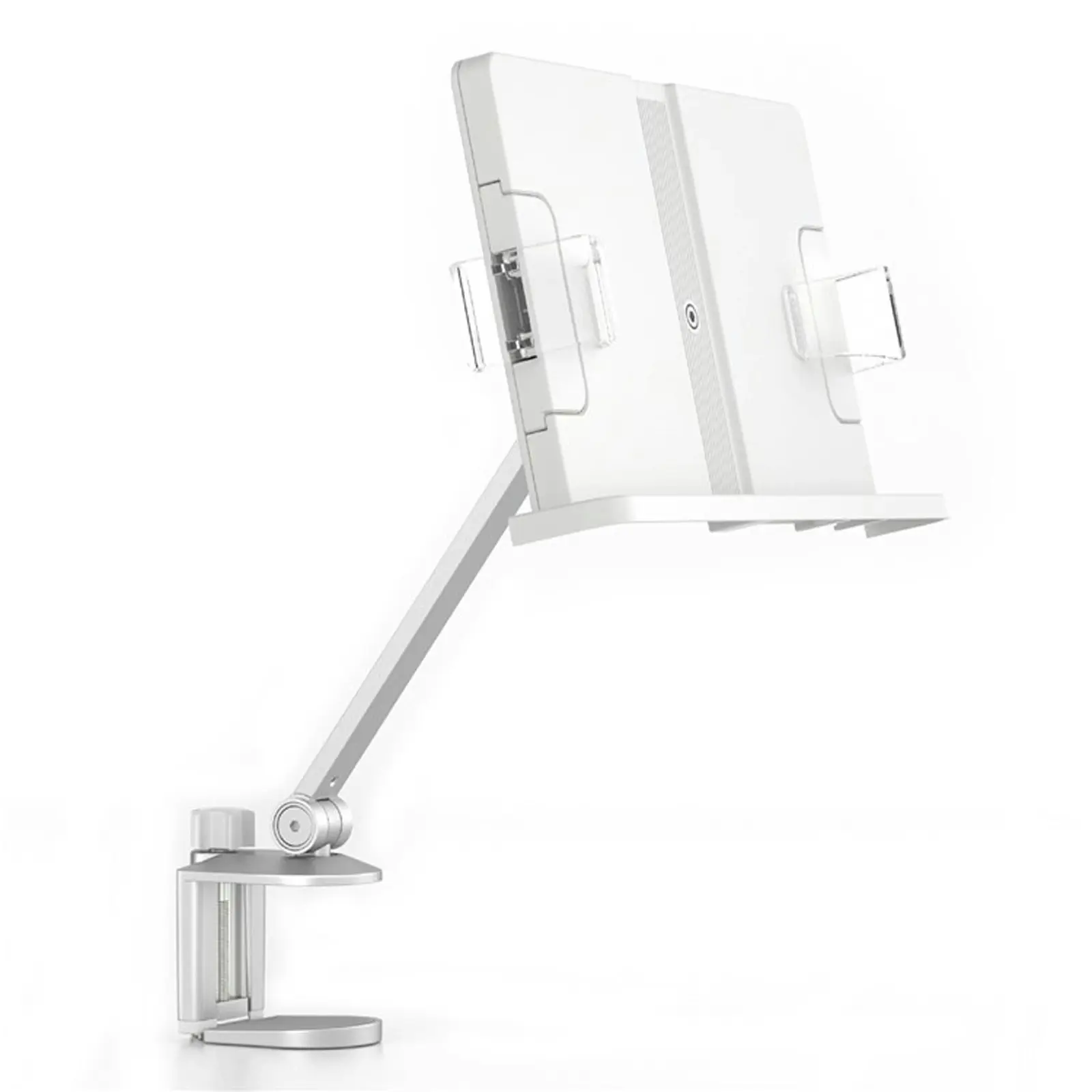 TODO Aluminium Universal Book Stand Mount Holder Tablet Phone Bracket C Clamp Base - Furniture