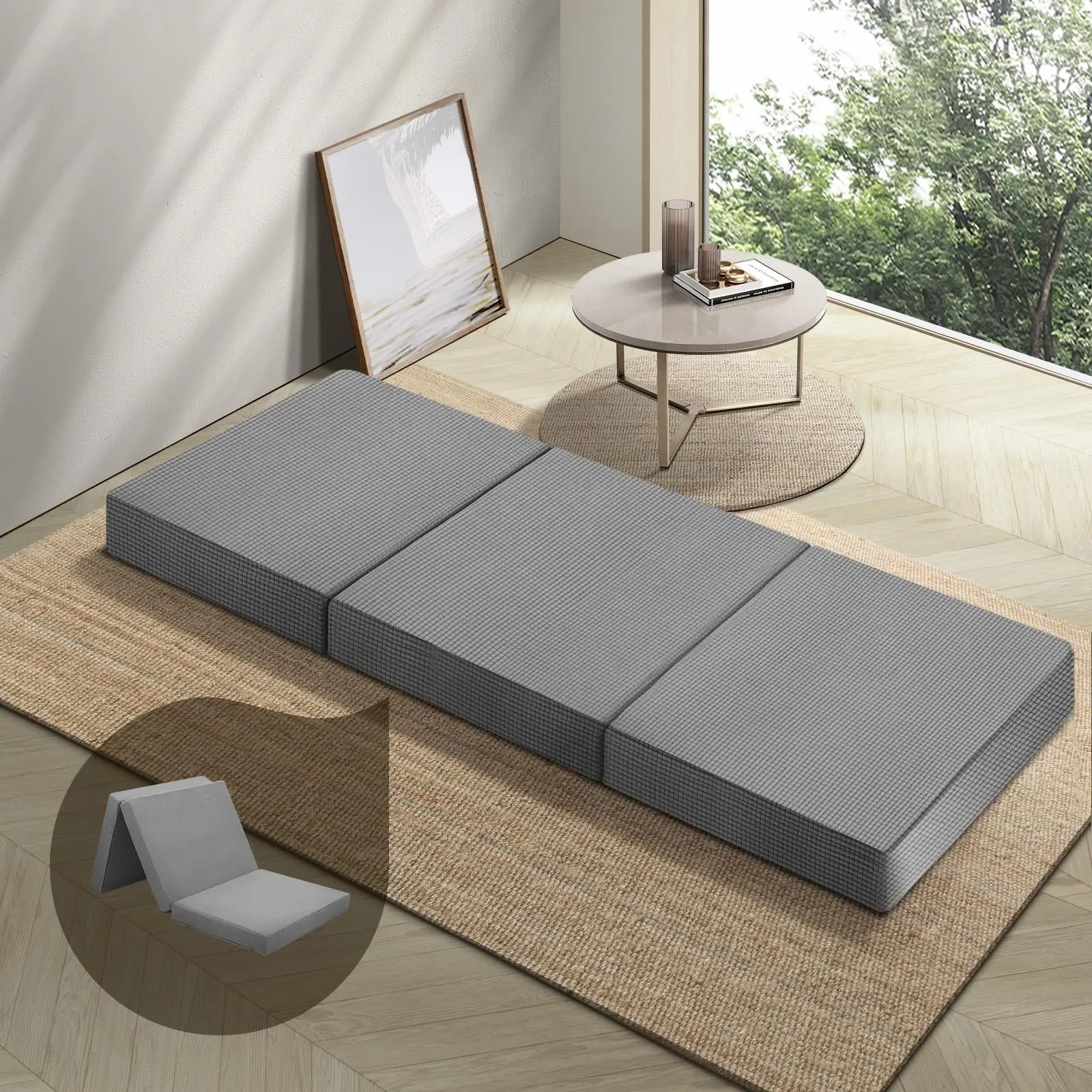 Bedra Folding Foam Mattress Single Sofa Bed Foldable Camping Mat - Furniture