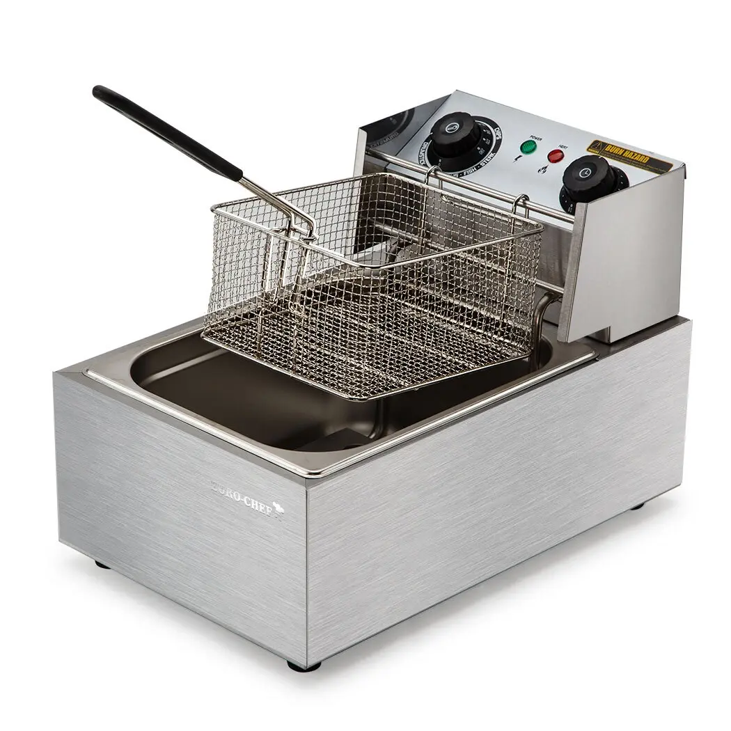 EuroChef 10L Electric Deep Fryer Commercial Single Frying Basket Chip Cooker Fry Scoop - Home & Garden