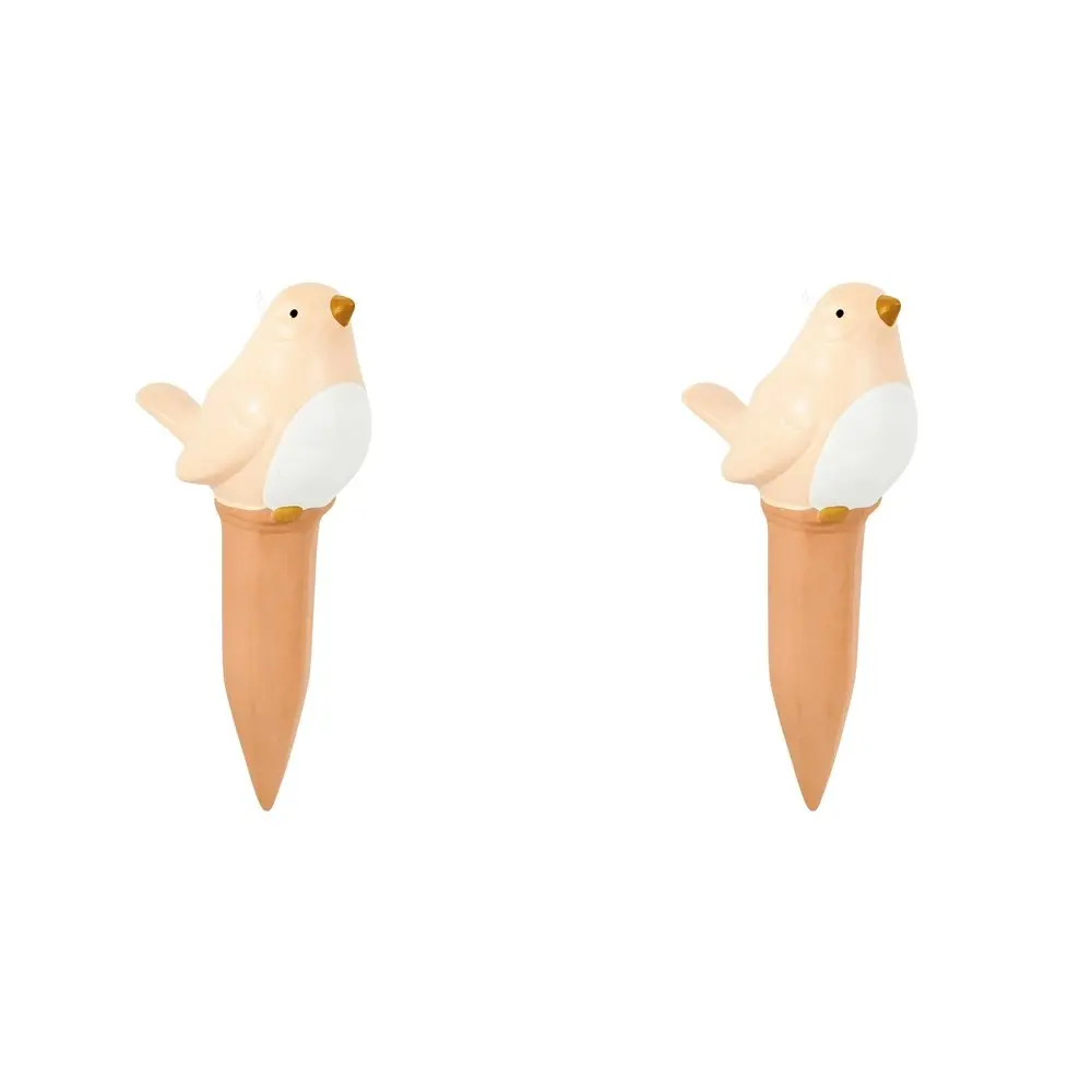 2x Urban Products Bird Large Water Seeper Pot Plant Watering Tool Brown 16cm - Home & Garden