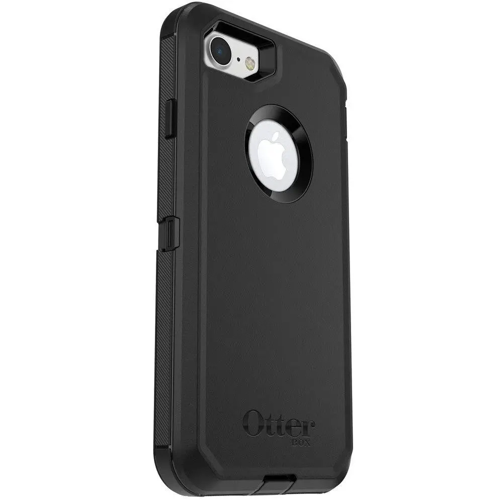 Otterbox Defender Tough Shockproof Case w/Screen Protector for iPhone 7/8 Black - Electronics