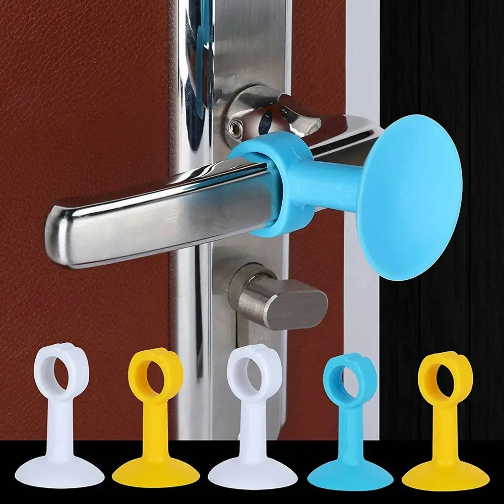 6Pcs Premium Door Handle Stopper for Door Wall Protector Door Knob Silencers - Home & Garden