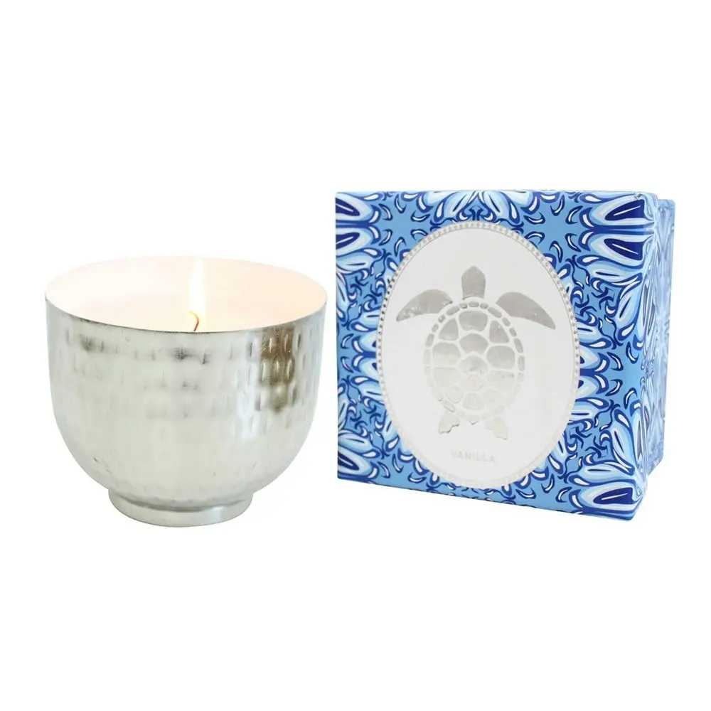 Iron/Wax 11.5cm Scented Tealight Candle Turtle Vanilla Home Fragrance Decor Gold - Home & Garden