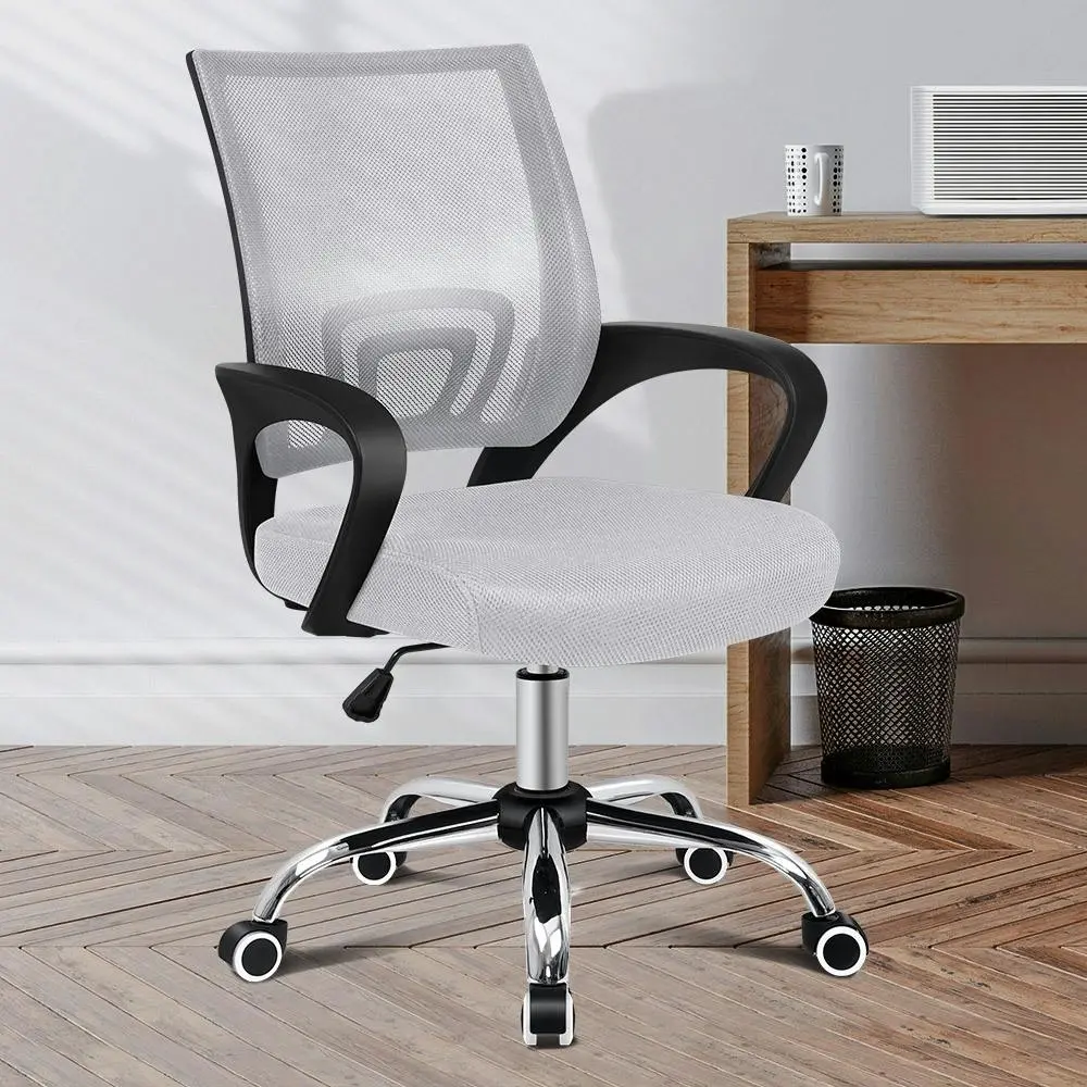 Alfordson Mid Back Mesh Office Chair Black Grey - Save up to 70% Off Office Furniture Specials