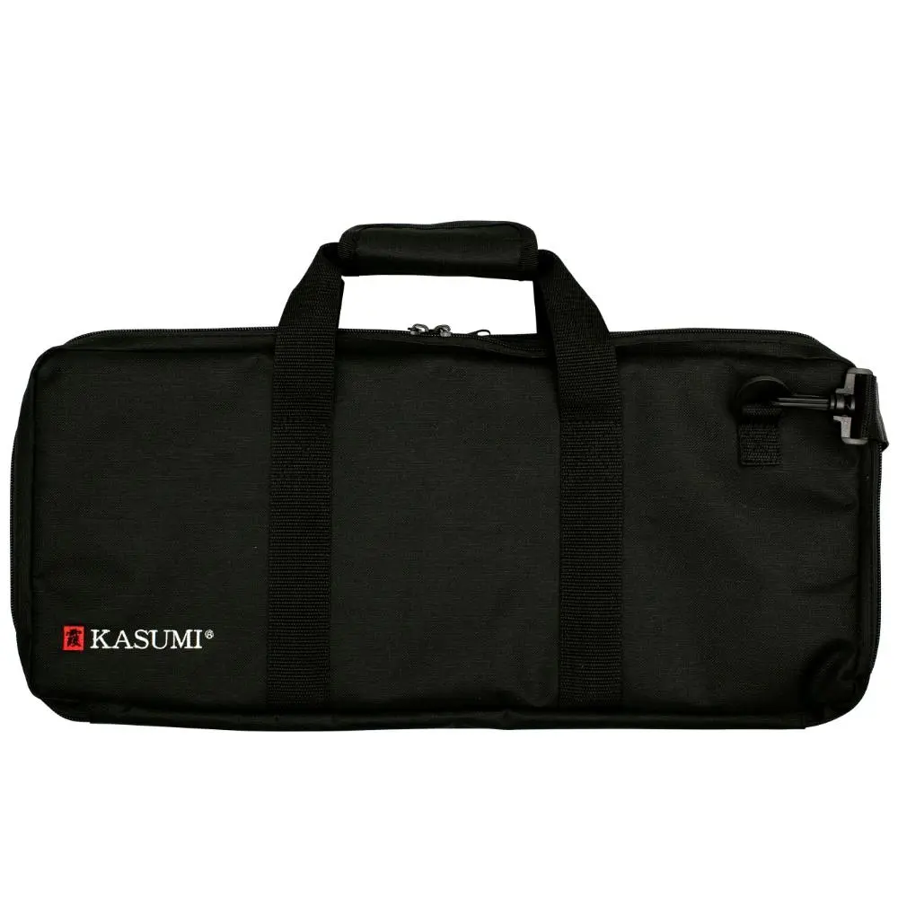 Kasumi 18 Pocket Chef Knife Roll Bag With Handles Black - Home & Garden
