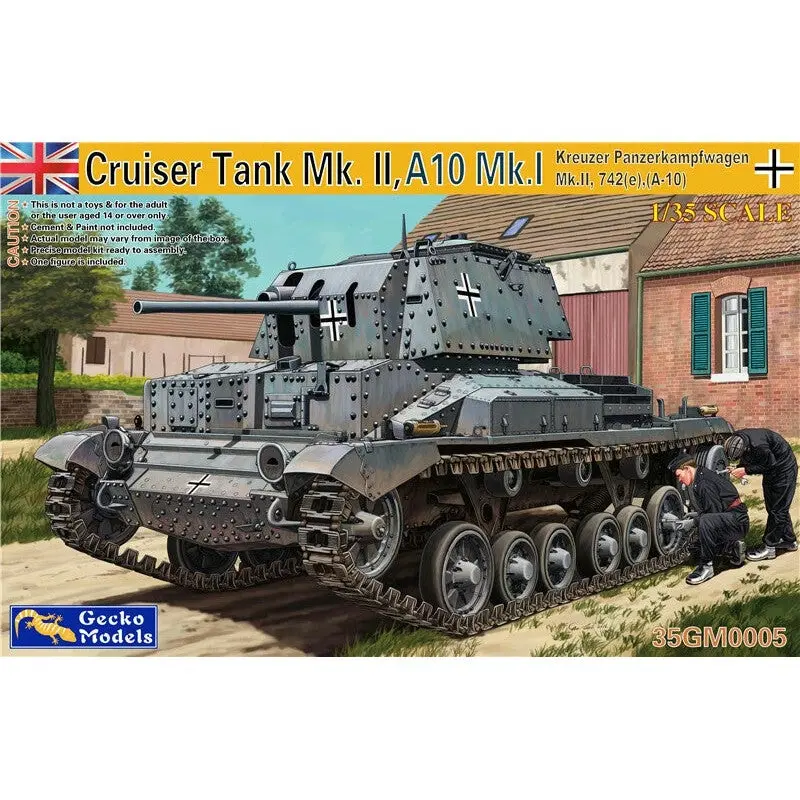 GM0005 1/35 Kreuzer Panzerkampfwagen Mk.II 742eA10 Plastic Model Kit - Hobbies