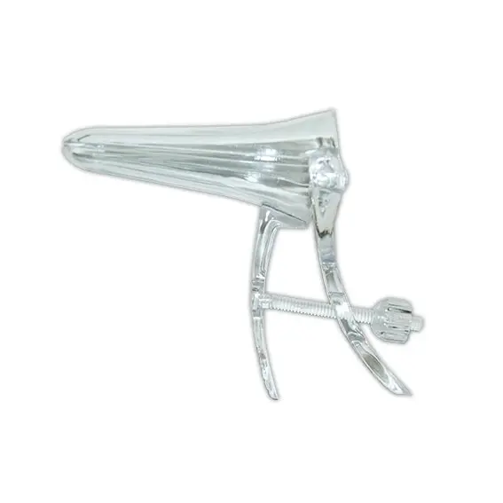 Universal Vaginal Speculum Duckbill Cusco Screw Action Plastic Sterile Clear Medium 170 Carton - Commercial