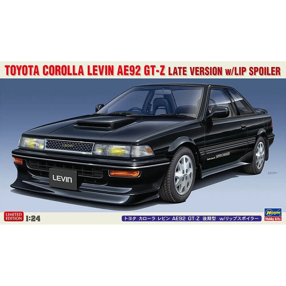 1/24 TOYOTA COROLLA LEVIN AE92 GT-Z LATE VERSION with LIP SPOILER