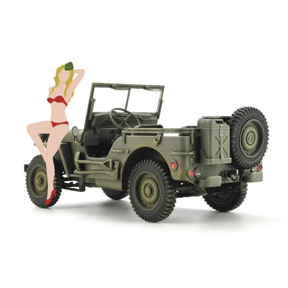 1/24 1/4ton 4x4 Utility Truck with Blond Girls Figure - Hobbies