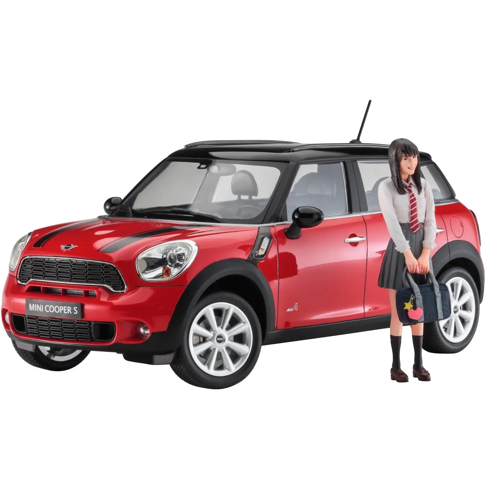 1/24 MINI COOPER S COUNTRYMAN ALL4 with SCHOOL GIRL'S FIGURE - Hobbies