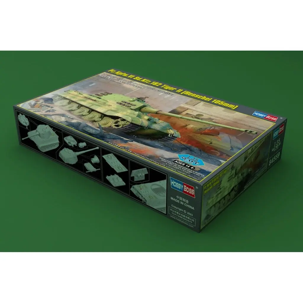 1/35 Pz.Kpfw.VI Sd.Kfz.182 Tiger II (Henschel 105mm) Plastic Model Kit - Hobbies