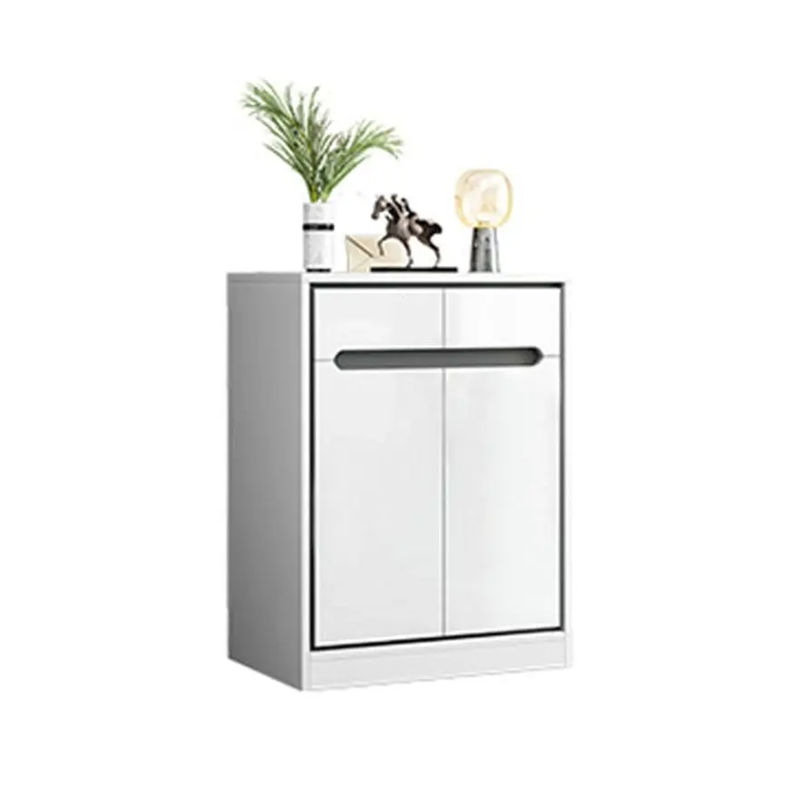 Foret Shoe Cabinet Buffet Sideboard Hallway Table Kitchen Storage 2 Door White - Home & Garden