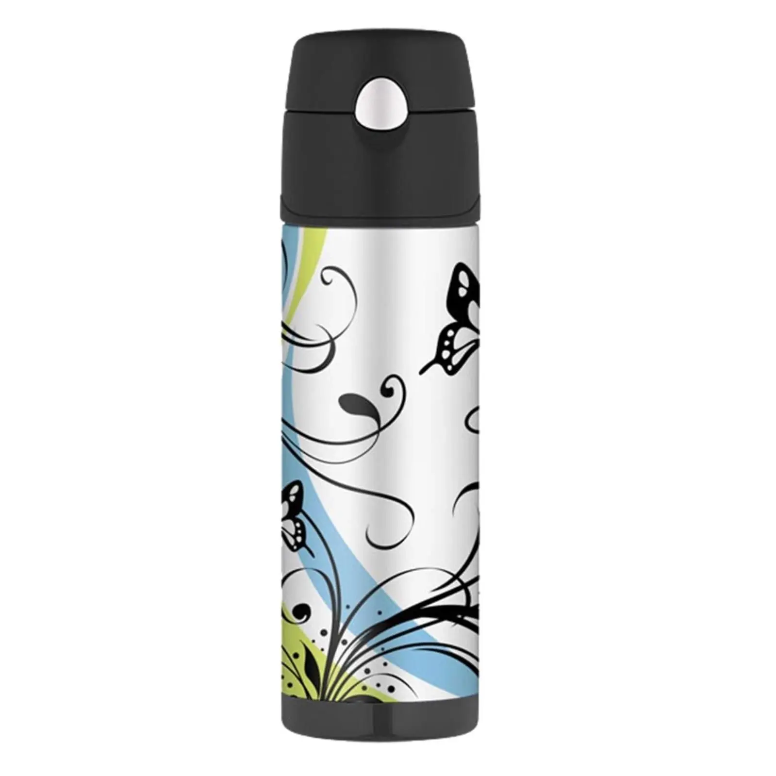 THERMOS 530ml STAINLESS STEEL VACUUM HYDRATION BOTTLE - BUTTERFLY