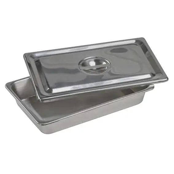 Livingstone Instrument Tray 229 x 152 x 51 mm with Cover 0.5mm Thickness Grade 202 - Commercial