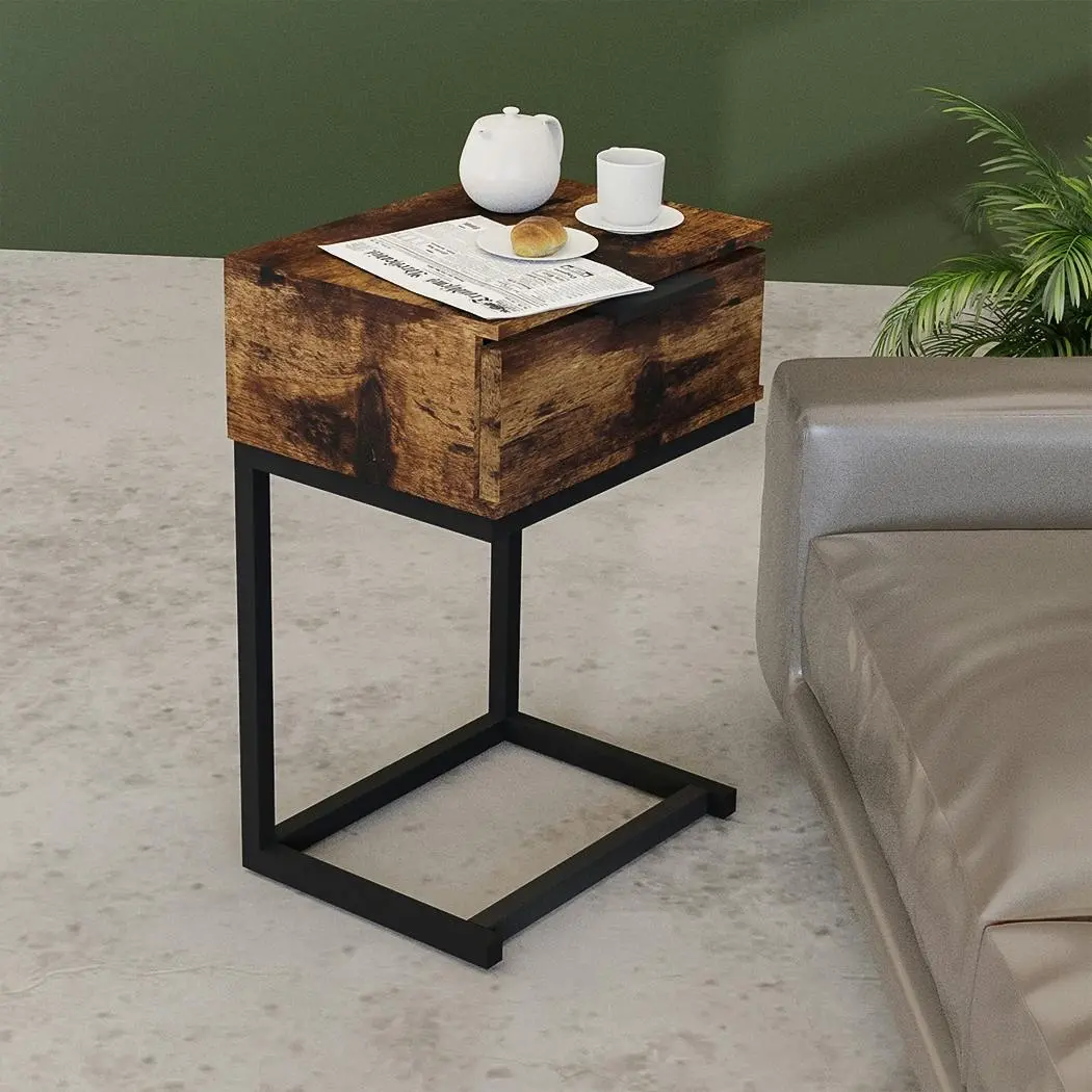 Levede Bedside Tables Side End Table Wood Nightstand Storage Drawers Cabinet - Furniture