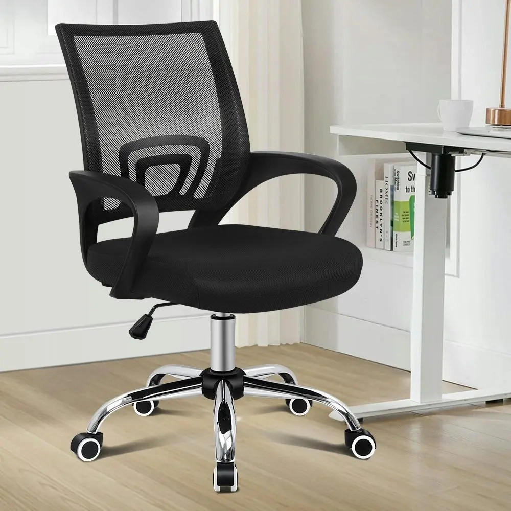Alfordson Mesh Office Chair Mid Back Black - Save up to 70% Off Office Furniture Specials