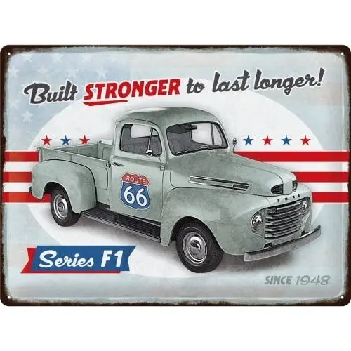 Nostalgic Art Ford T1 Built Stronger Since 1948 Special Edition 30x40cm L Sign - Home & Garden
