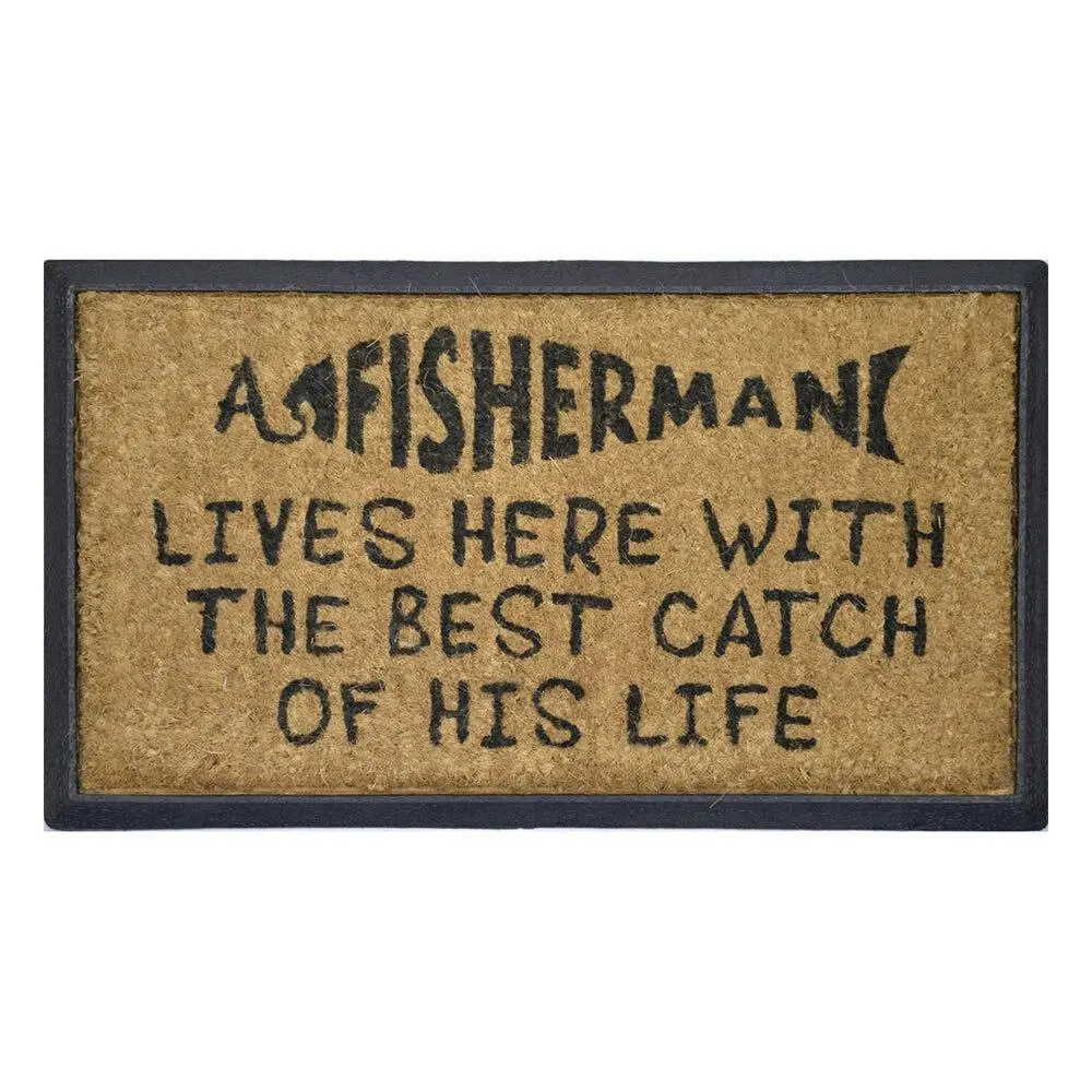 Solemate Catch of His Life 40x70cm Stylish Durable Outdoor Front Doormat - Home & Garden