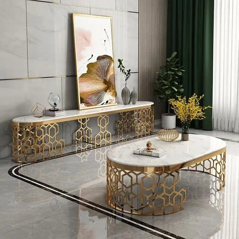 Olivia Marble TV Unit - Furniture
