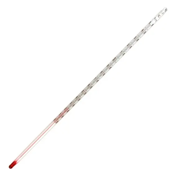Brannan Laboratory Thermometer Red Spirit 0 to 150° C 1.0° Division Total Immersion 300(L)mm - Commercial