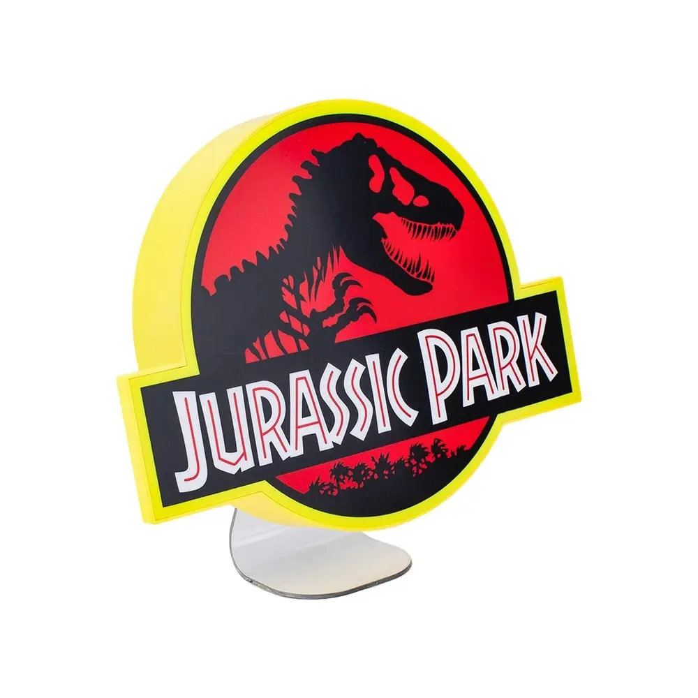 Jurassic Park Logo Night Light 22.5cm Wall Mount/Freestanding Bedroom Lamp 12+ - Home & Garden