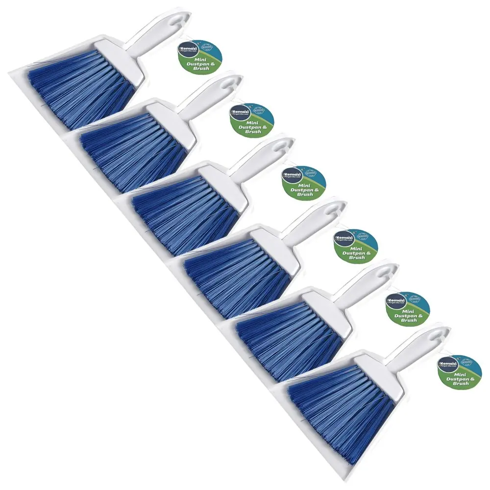 6x kemasi Multipurpose Durable Mini Dustpan With Brush Home Kitchen Cleaning - Home & Garden