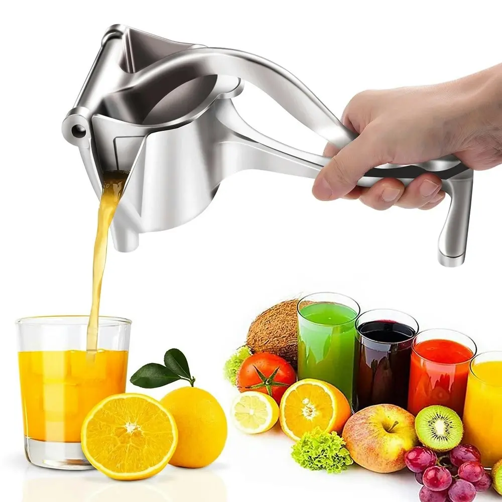 Stainless Steel Manual Juicer Hand Alloy Fruit Squeezer Juicer Extractor - Home & Garden