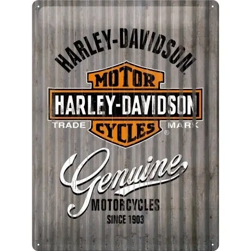 Nostalgic Art Harley Metal Wall 30x40cm Large Tin Sign Home Wall Hanging Decor - Home & Garden