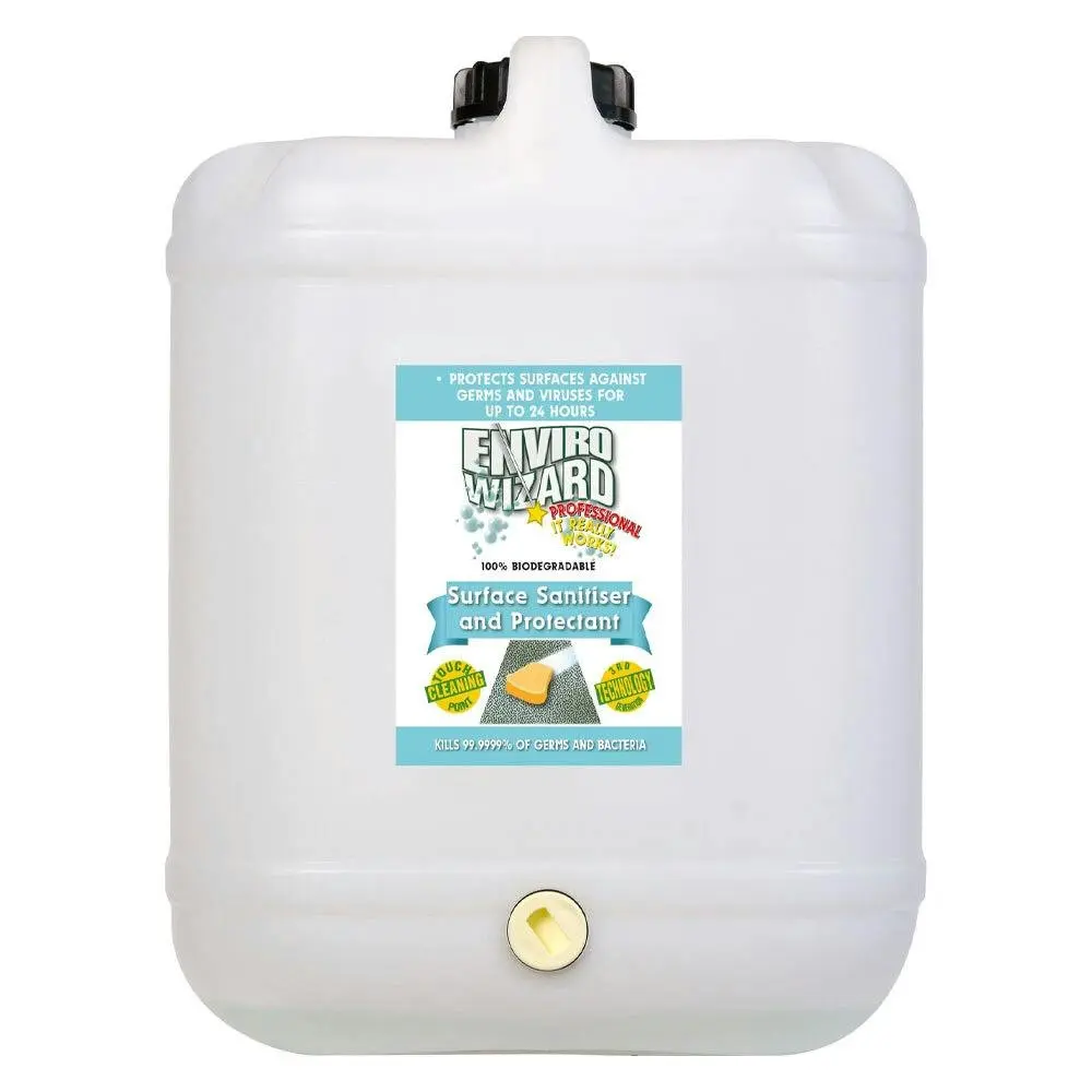 Enviro Wizard Hospital Grade Surface Sanitiser & Protectant Spray Refill 20L - Home & Garden