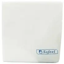 Sofeel Cleaning Cloths 40 x 38cm 70% Viscose White 25 Pack - Commercial